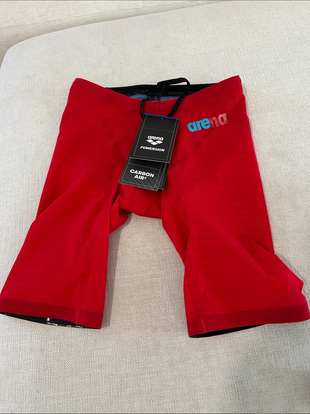 ARENA Boy/Men Powerskin Carbon Air2 Jammer Tech Suit Swimsuit, Red, size 28, NWT